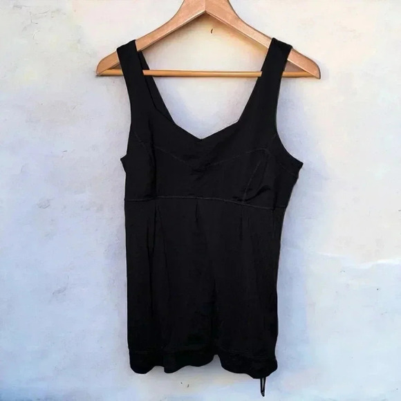 Lululemon black cinch bottom top 10 - Picture 1 of 5